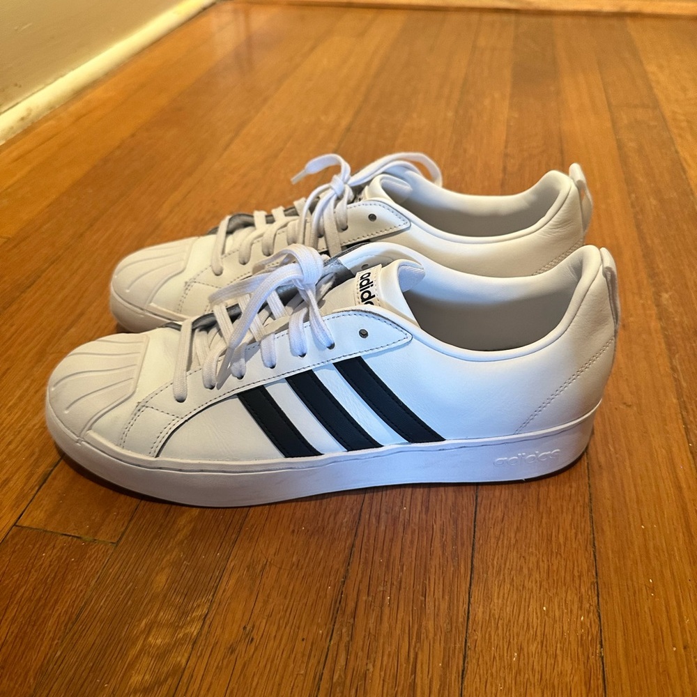 Adidas Men's Classic White and Black Sneakers